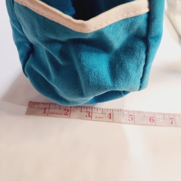 Y2K Disney Mickey Mouse Tropical Hibiscus Blue Tote Gym Bag - Picture 8 of 16